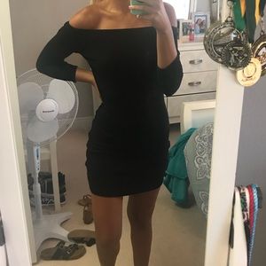 Off the shoulder bodycon dress